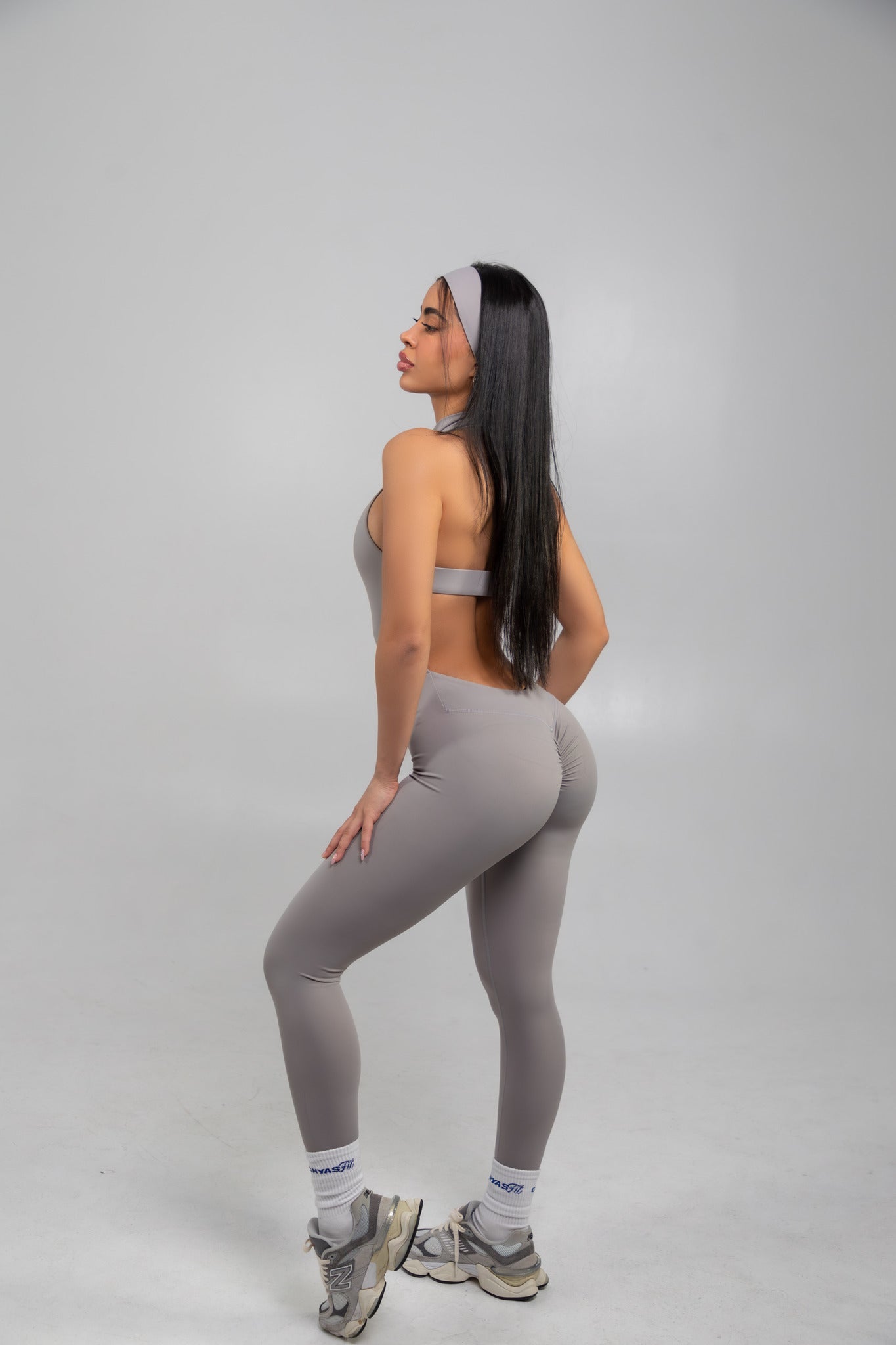 Steel Grey High Neck Jumpsuit