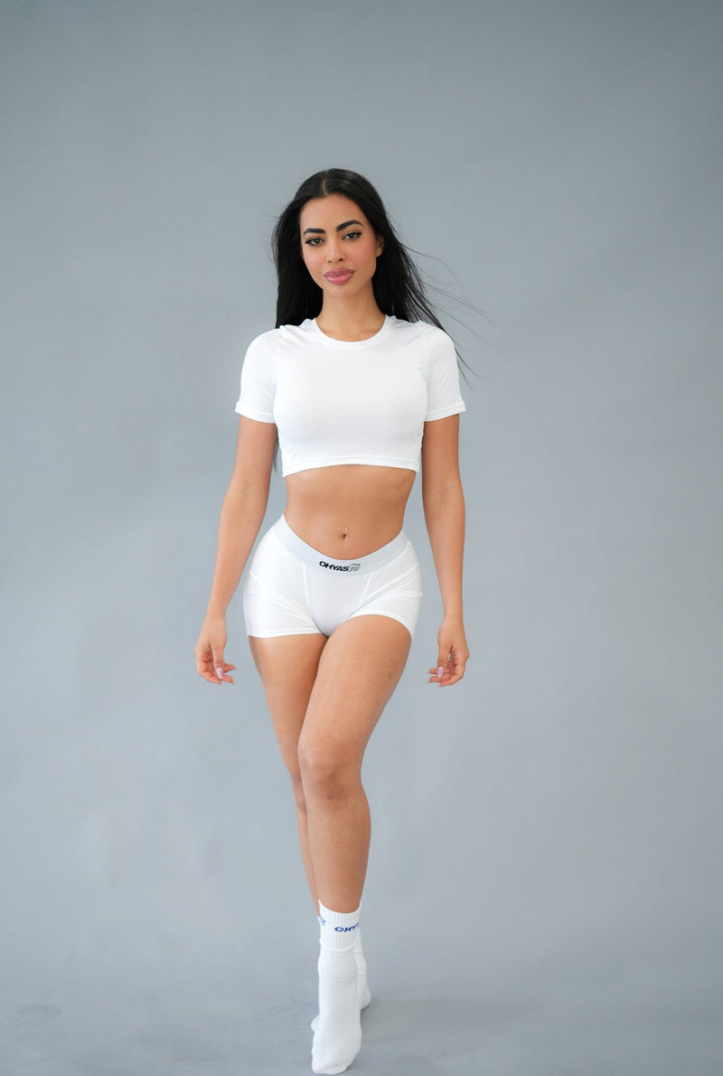 Crystal White Cropped T-Shirt