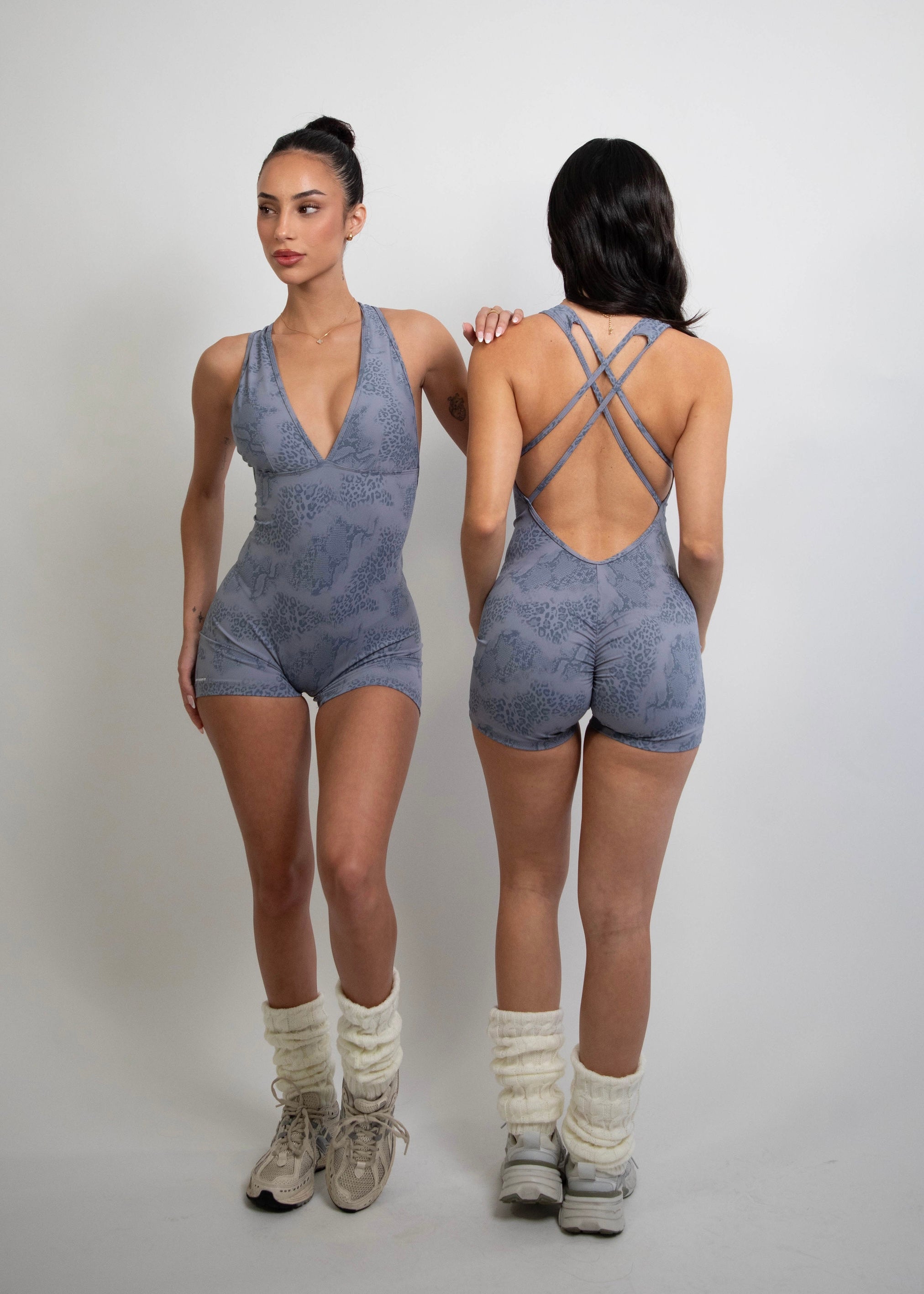 Azul Printed All-in-One Romper