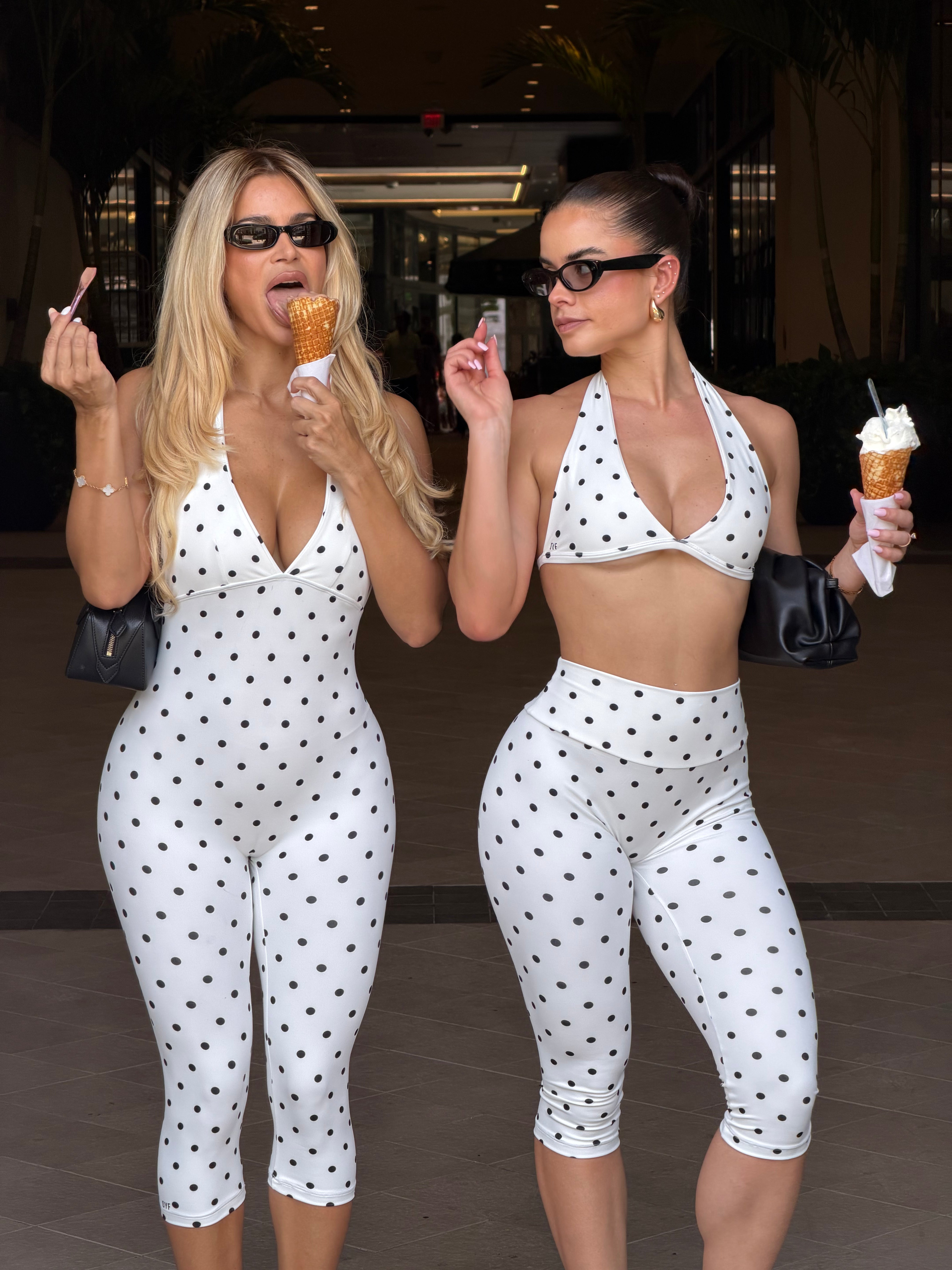 Polka Dot Capri Romper