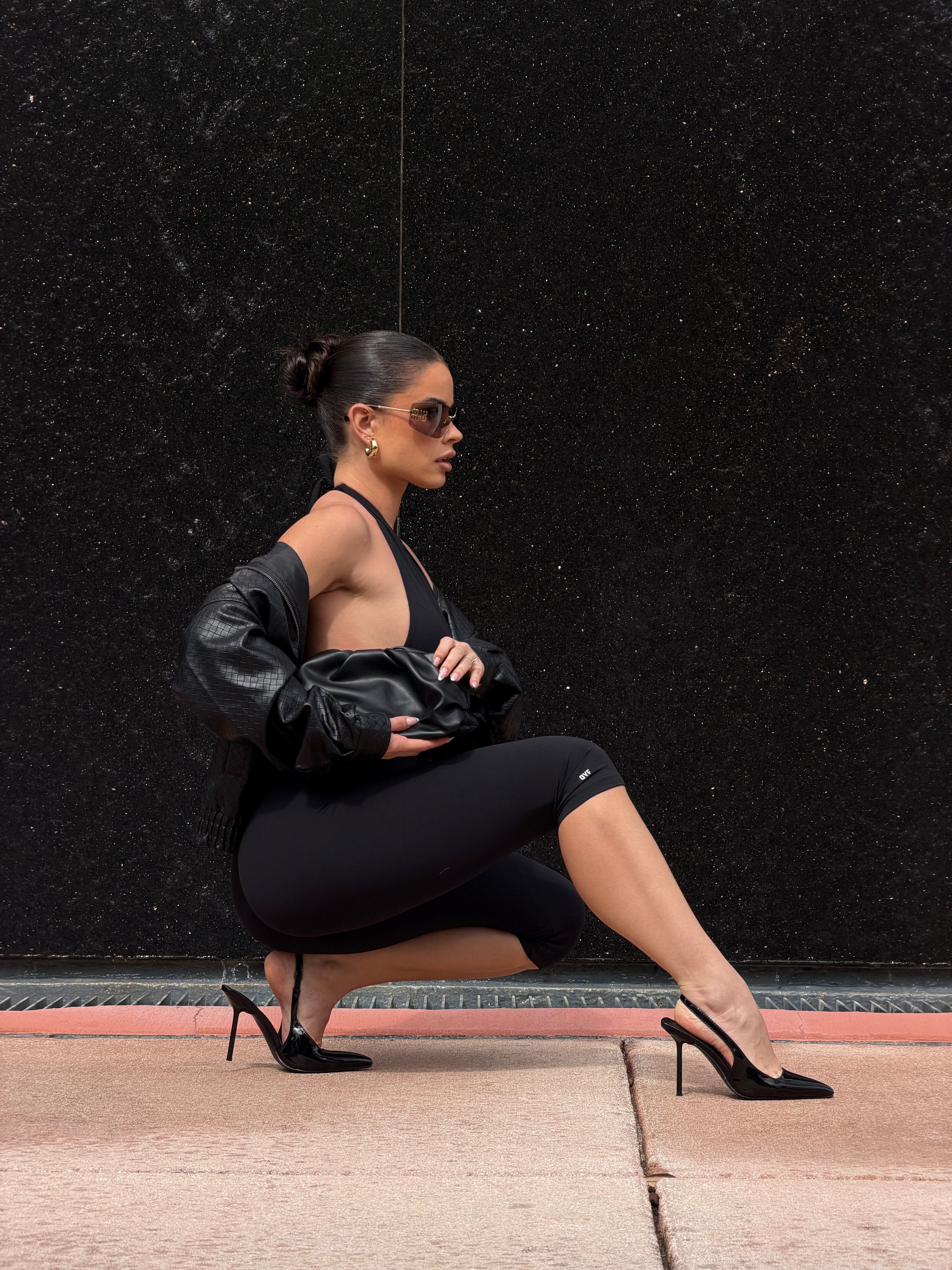 PRE ORDER | Aeroflex High Neck Capri Romper