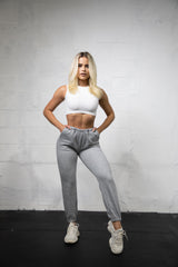 Grey Heather Elevated Joggers